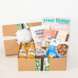 Load image into Gallery viewer, Well Wishes gift box with Your Home and Garden magazine and coffee