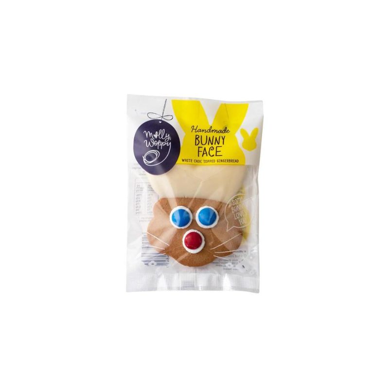 White Chocolate Dipped Gingerbread Bunny Face
